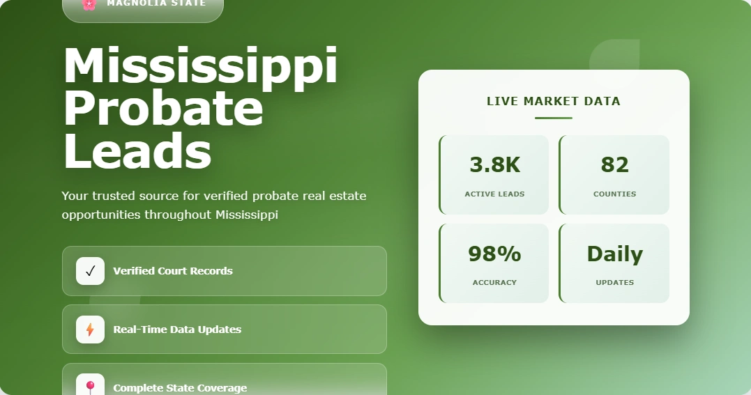 Mississippi Probate Leads