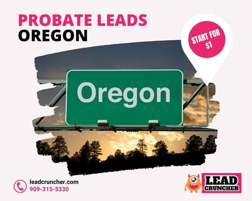 Oregon probate leads, inherited property and motivated seller data