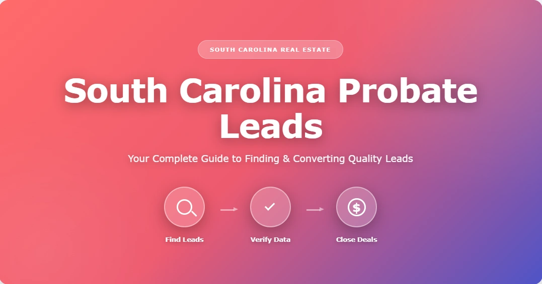 South Carolina probate leads, inherited property and motivated seller data