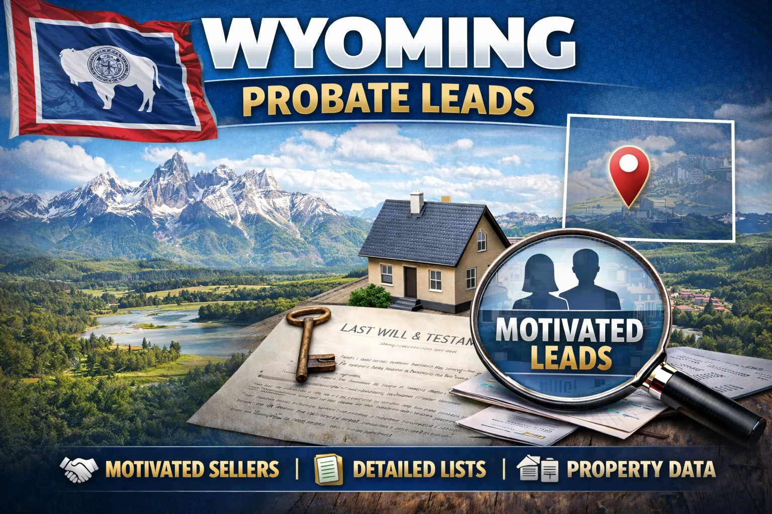 Wyoming probate leads, inherited property and motivated seller data