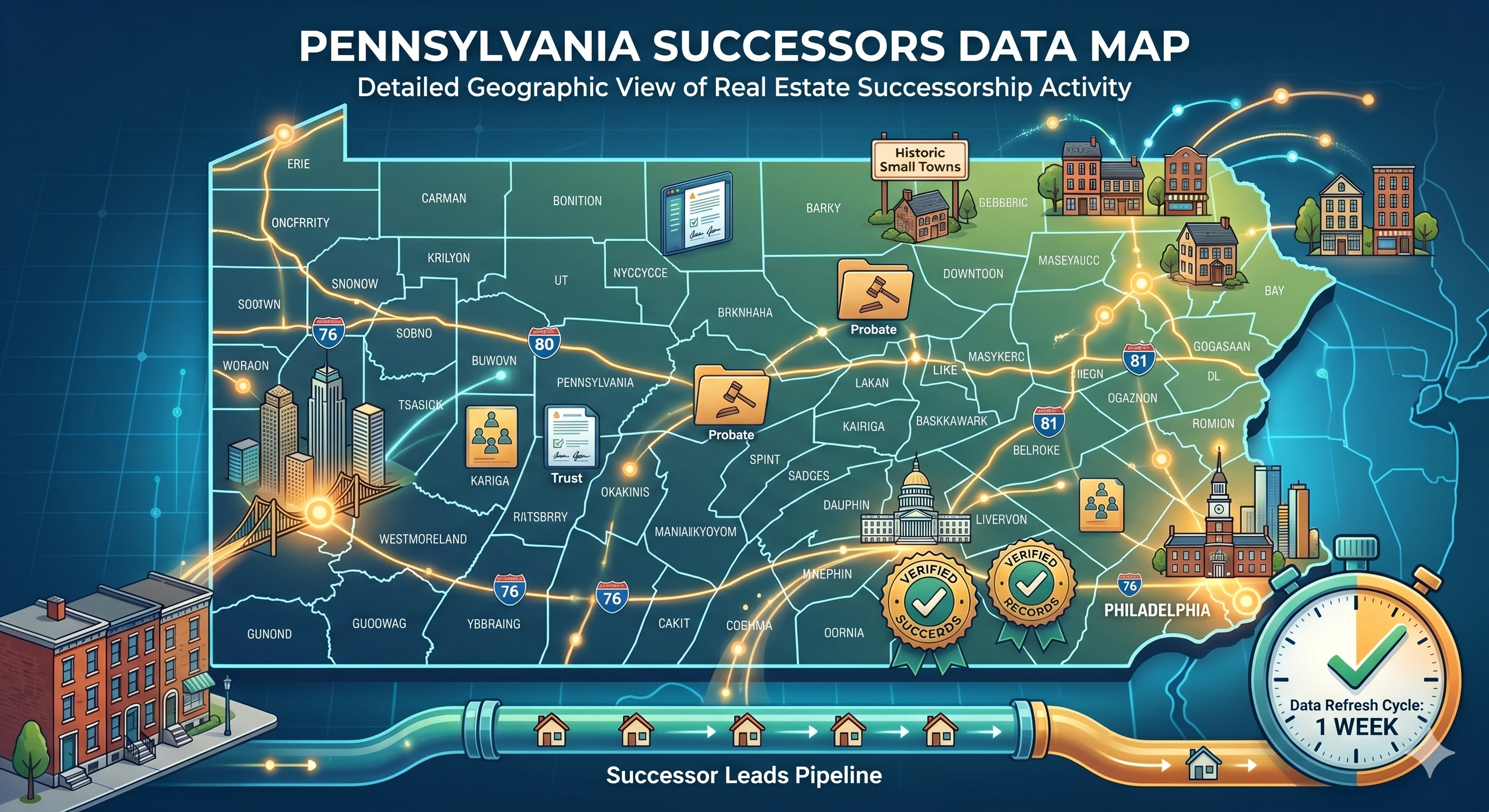 SuccessorsData platform for Pennsylvania